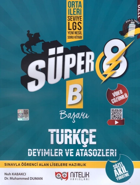 NİTELİK 8.SINIF YENİ NESİL SÜPER TÜRKÇE DEYİMLER VE ATASÖZLERİ ürün görseli 1