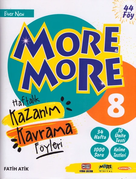 MORE MORE 8.SINIF HAFTALIK KAZANIM KAVRAMA ürün görseli 1