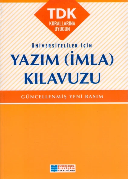 EVRENSEL ÜNİVERSİTELİLER İÇİN YAZIM ( İMLA ) KILAVUZU ürün görseli 1