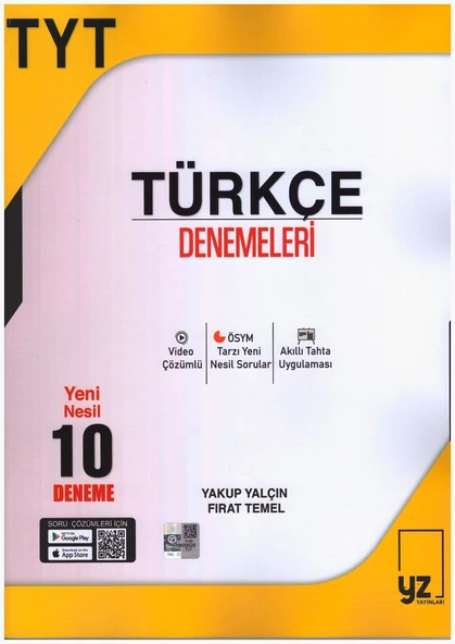 YZ TYT TÜRKÇE DENEMELERİ ürün görseli 1