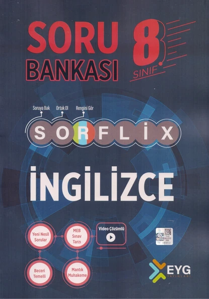 EYG 8.SINIF SORFLİX İNGİLİZCE SORU BANKASI ürün görseli 1