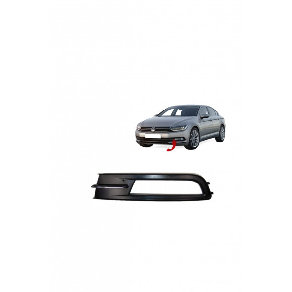 Volkswagen Passat B8 Sis Kapağı Sisli Nikelajlı Sol Şoför Tarafı - 3G0853665A - 3G0854661A ürün görseli 1