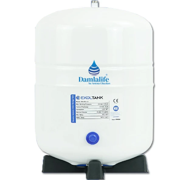 Damlalife Ekol Tank 2,2 Galon 9 litre Su Arıtma Tank Deposu NSF Onaylı ürün görseli 1