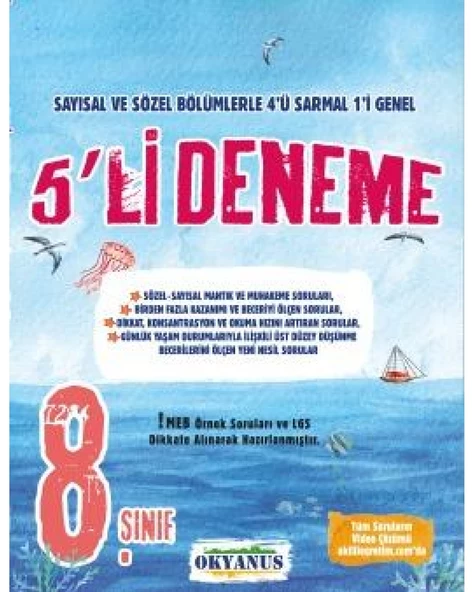8. Sınıf 5'li Deneme ürün görseli 1