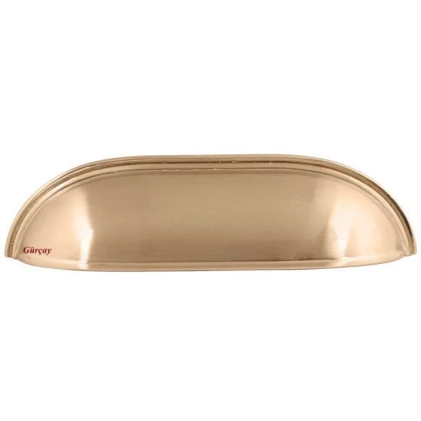 Lüks Çanak Kulp Mat Altın 96mm (2 Adet) ürün görseli 1