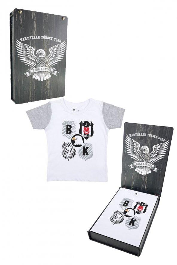 eşiktaş Orijinal Bebek T-Shirt Hediyelik Ahşap Kutulu ürün görseli 1
