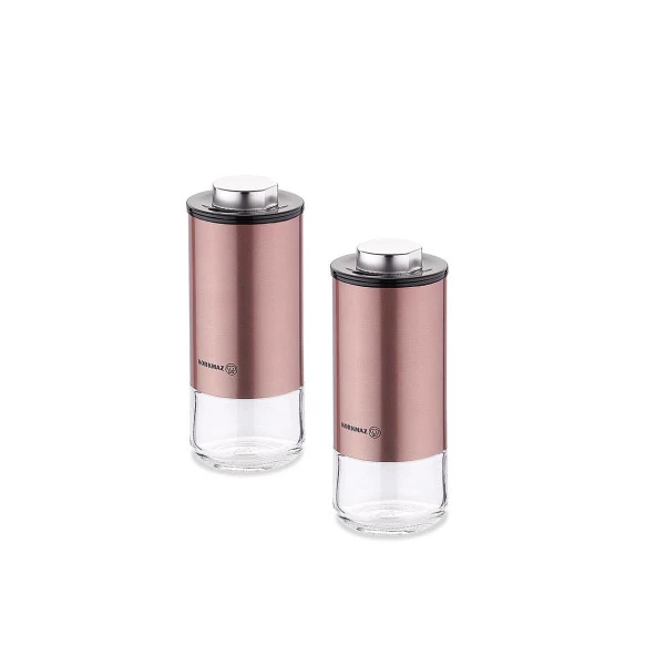 Korkmaz A5521-2 Stora Plus Rosegold Tuzluk Biberlik Seti ürün görseli 1