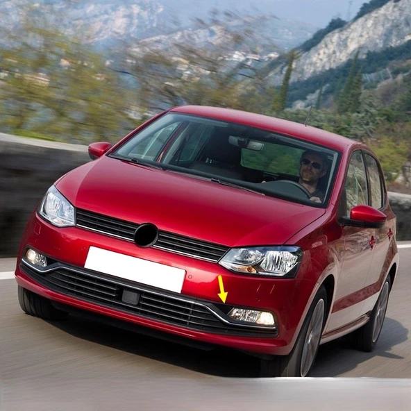 VW Polo 2015-2017 Ön Tampon Sol Sis Farı Kapağı Üçgen Parça 6C0941777B ürün görseli 1