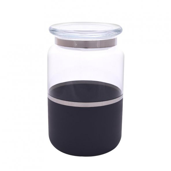 Gordion M06304-AB Kavanoz 20x10 cm Vısıon Black Platin ürün görseli 1