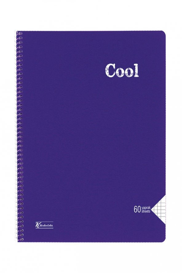 Keskin Color Cool Defter Kareli Spiralli Pp Kapak A4 40 Yaprak ürün görseli 1