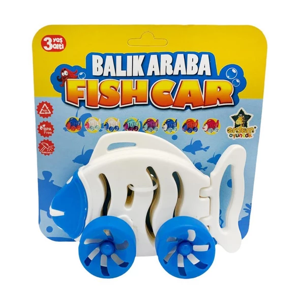 Erdem Oyuncak Eğitici Balık Araba Fish Car ürün görseli 1