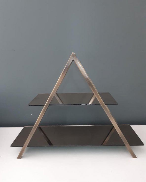 Glassis Mini Katlı Üçgen Servis Antik ürün görseli 1