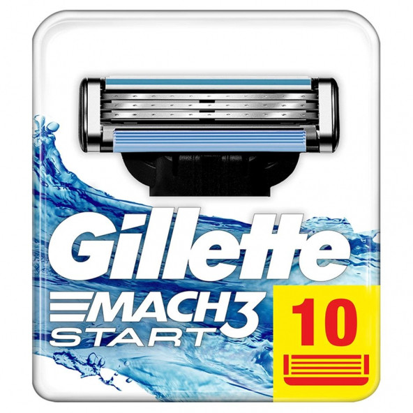 Gillette Mach3 Start Erkek Yedek Tıraş Bıçağı 10'lu ürün görseli 1