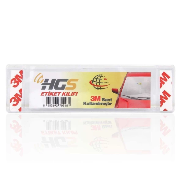 HGS Etiket Kılıfı Etiket Kabı Pvc 3M Yapıştırıcılı 2022 Etiket Uyumlu 1Adet ürün görseli 1