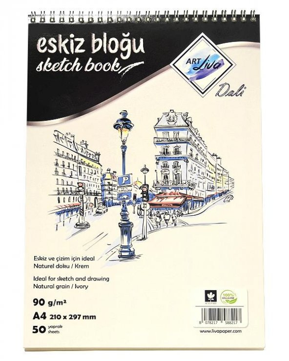 Art Liva Eskiz Defteri A4 90g ürün görseli 1