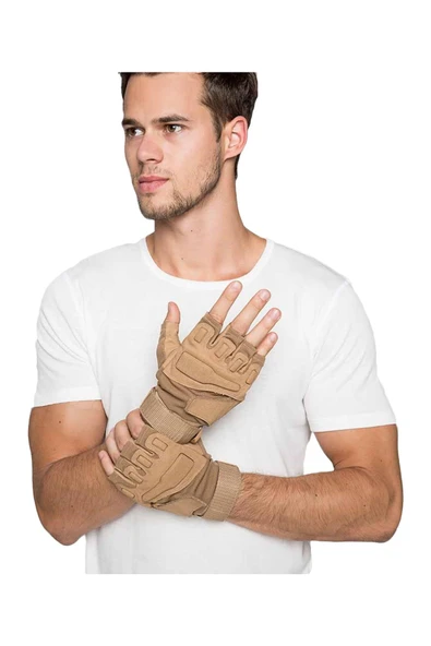 Tactical Yarım Parmak Unisex Eldiven ürün görseli 1
