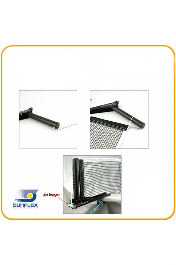 Sunflex 20245 - Clip Masa Tenisi Ağ Demir Seti - Resim 2
