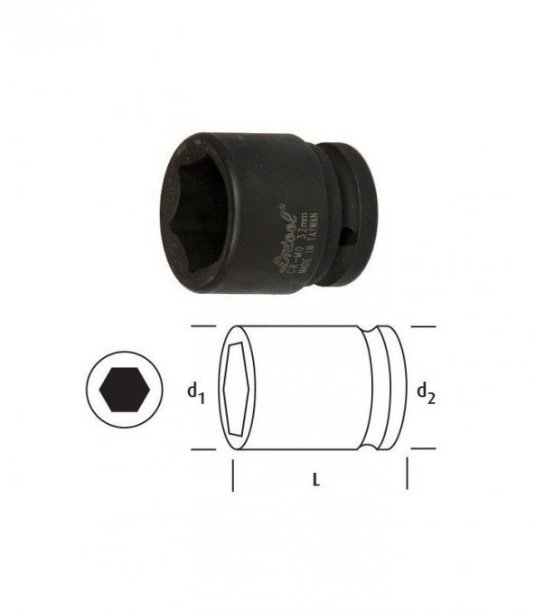 Osaka 1 Havalı Lokma Kısa 30 MM ürün görseli 1