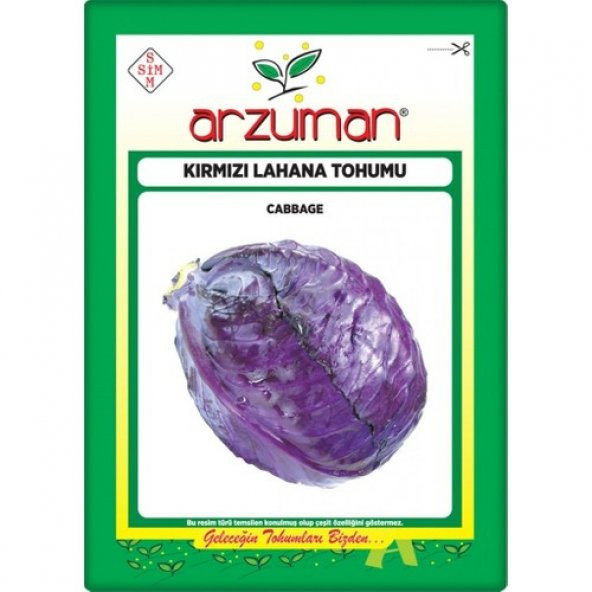 Arzuman Kırmızı Lahana Tohumu (Kara Lahana) 10 gr ürün görseli 1