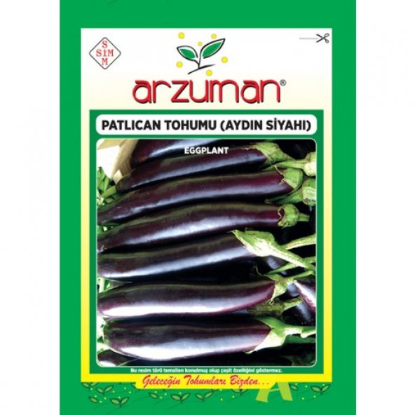 Arzuman Sebze Patlıcan Tohum Aydın Siyah 25 gr ürün görseli 1