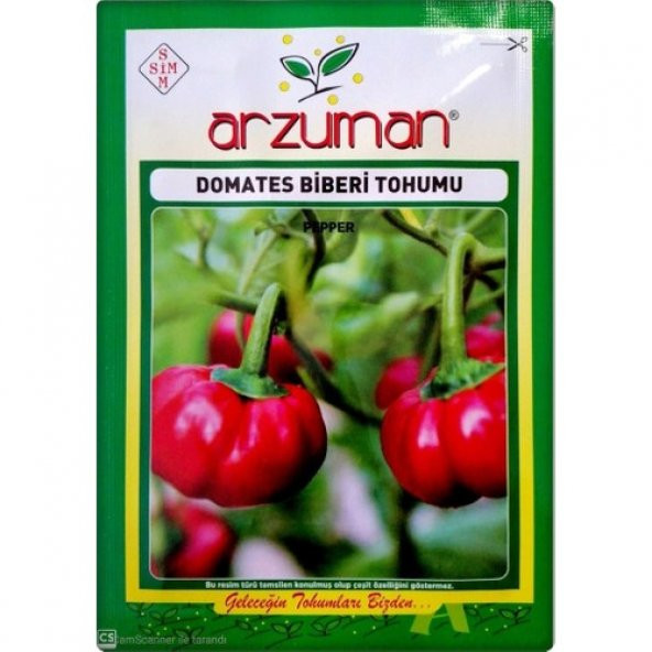 Arzuman Domates Biberi Tohumu 5 gr-500+ Adet ürün görseli 1