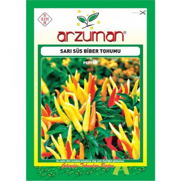 Arzuman Sarı Süs Biber Tohumu (5 Gr) ürün görseli 1