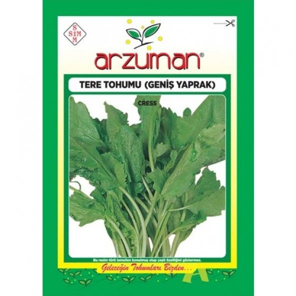 Arzuman Bahceziraat Arzuman Tere Otu Sebze Tohum Geniş Yaprak 25 gr ürün görseli 1