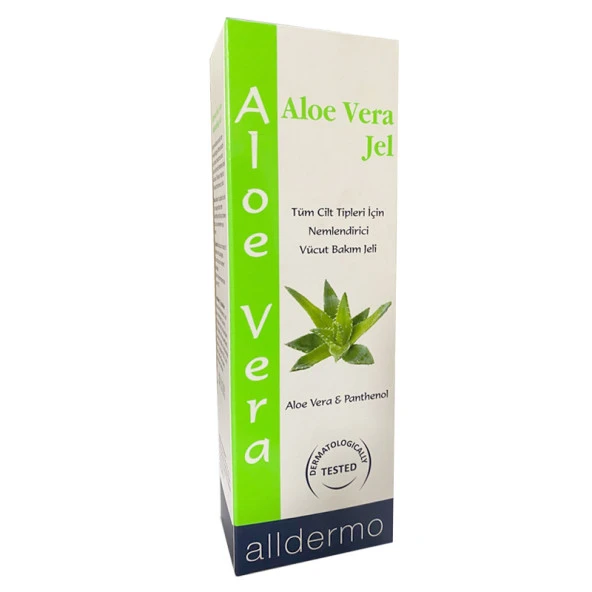 ALLDERMO ALOE VERA & PANTHENOL JEL 200ML (nemlendirici vücut bakım jeli) ürün görseli 1