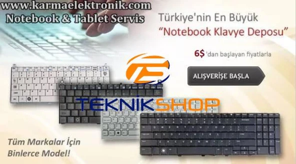 Casper MB50, MB51, MB55 Notebook Klavye (Siyah TR) NBKL004 - Resim 2