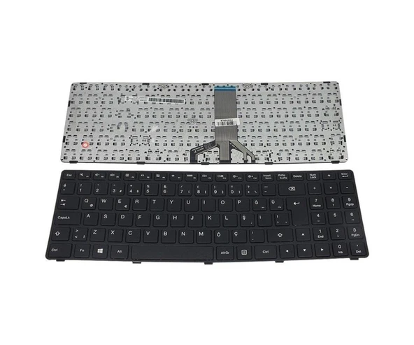 Lenovo ideaPad 100-15IBD Notebook Klavyesi Siyah TR - Resim 2