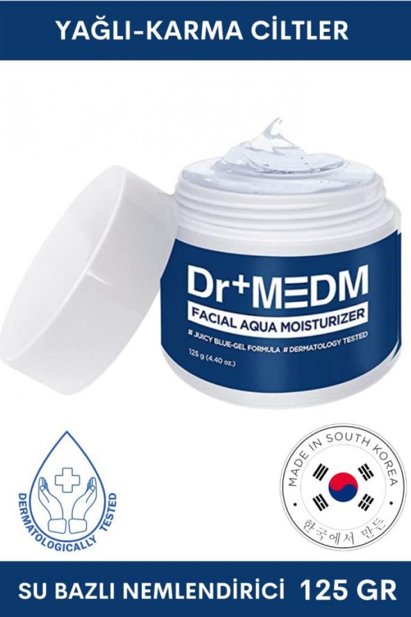 Dermal Dr+MEDM Facial Aqua Yağlı ve Karma Ciltler için Nemlendirici Krem 125 GR ürün görseli 1