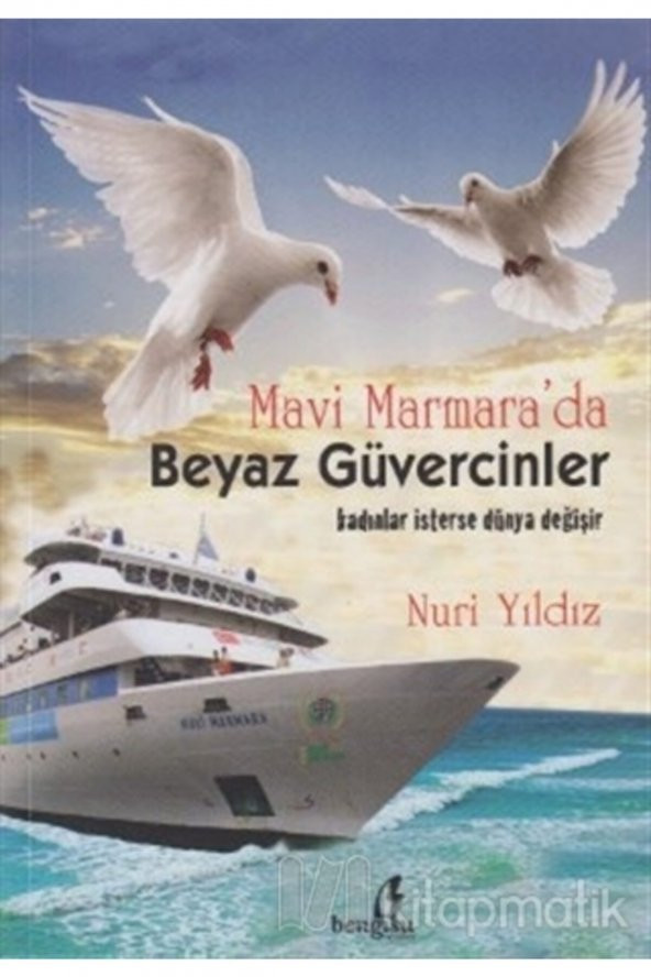 Mavi Marmarada Beyaz Güvercinler ürün görseli 1