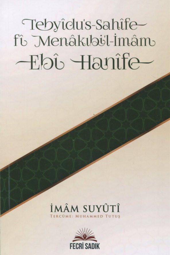 Tebyidus-sahife Fi Menakıbil-imam Ebi Hanife ürün görseli 1