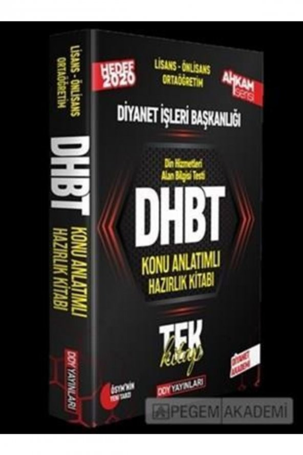 Dhbt Konu Anlatımlı Hazırlık Kitabı 2020 Tüm Adaylar - ürün görseli 1