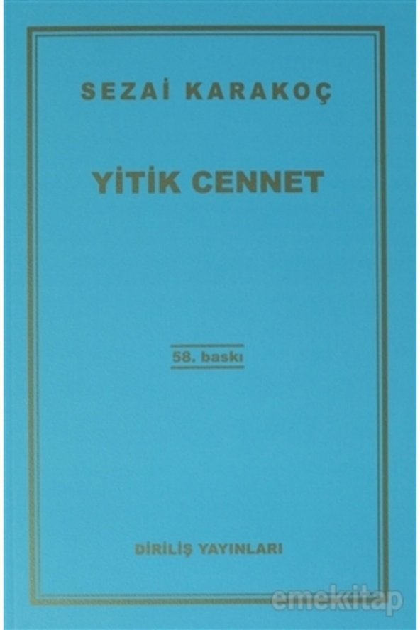 Yitik Cennet - Sezai Karakoç ürün görseli 1