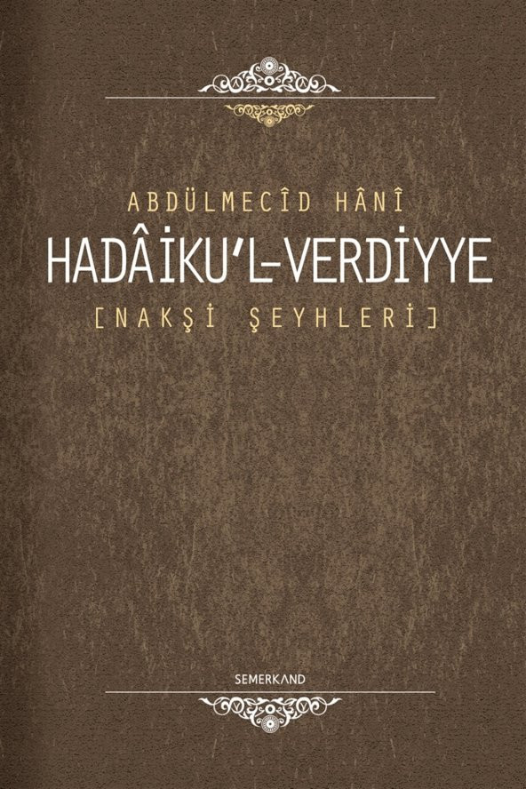 Hadaikul Verdiyye - Abdulmecid Hani ürün görseli 1