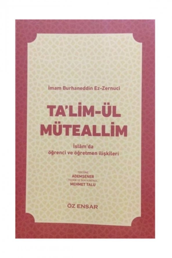 Talim-ül Müteallim ürün görseli 1
