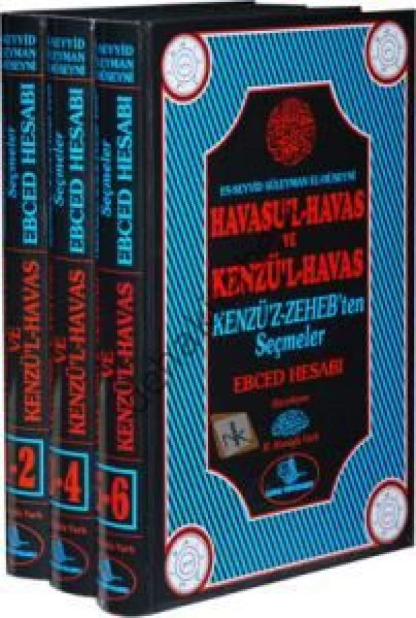 Havasul-Havas ve Kenzül-Havas Ebced Hesabı (1-6 Cilt / 3 Kitap Takım) ürün görseli 1