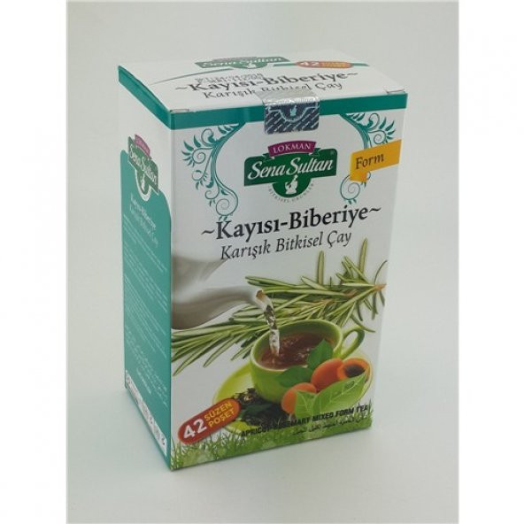 Lokman Sena Sultan Kayısı&Biberiye Karışık Çay (84 Gr.) 42Li Süzen Poşet Zyf ürün görseli 1