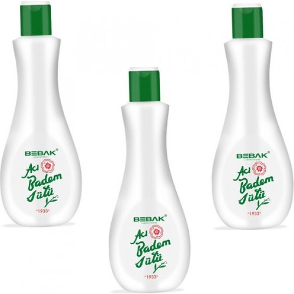 Bebak Acı Badem Sütü 3 x 215 ml ürün görseli 1