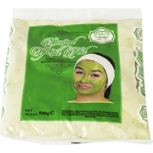 Doğal Yeşil Kil Maskesi 500 GR ürün görseli 1