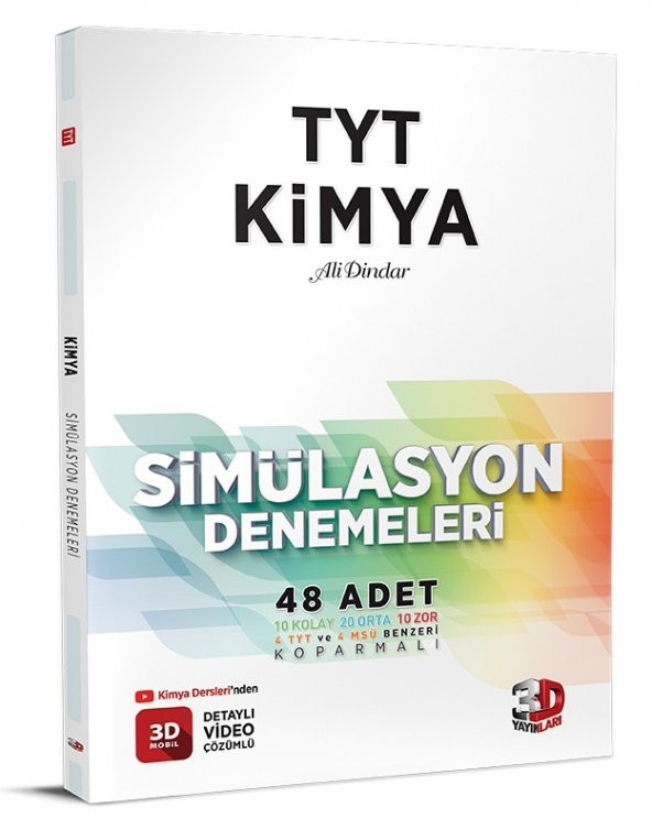 3D Yayınları Tyt Kimya Simülasyon Denemeleri 2023 ürün görseli 1