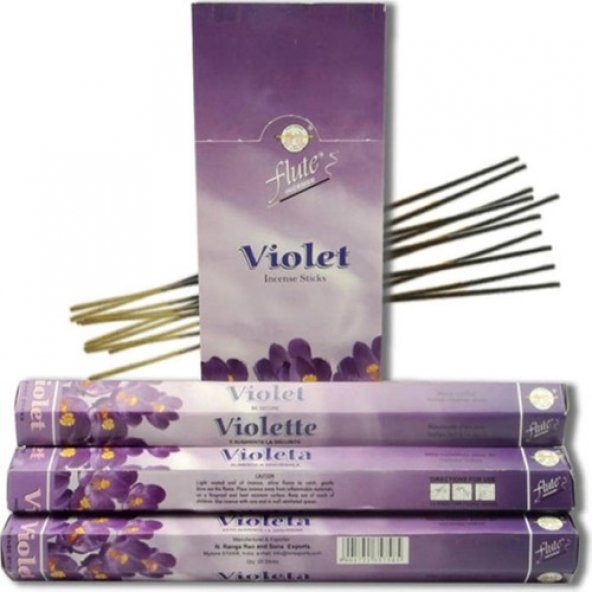 Flute Tütsü Menekşe (Violet) 6X20 120 Sticks Incense ürün görseli 1