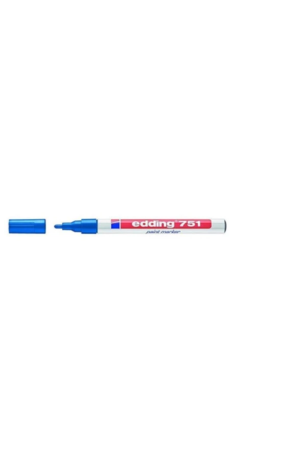 Edding Markör Boya 1-2 MM Mavi Yuvarlak Uçlu Paint Markör (10 Lu Paket) ürün görseli 1