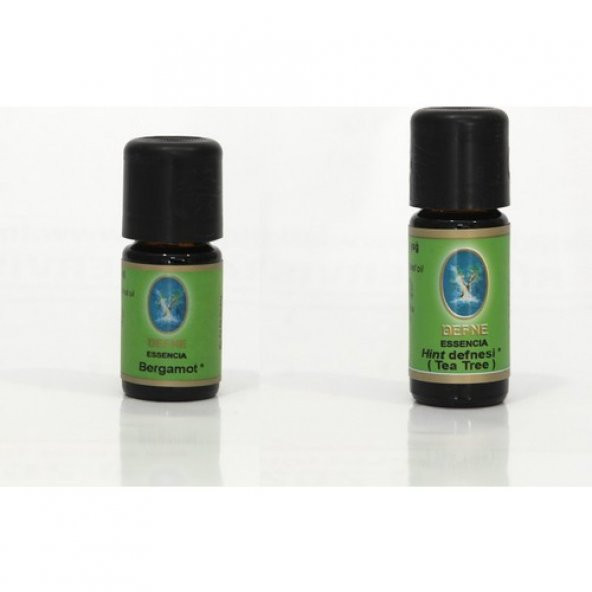 Nu-Ka Defne Essencia Nuka Organik Bergamot 5 ml & Hintdefnesi(Çayağacı Yağı 10 ml (2li Paket) ürün görseli 1