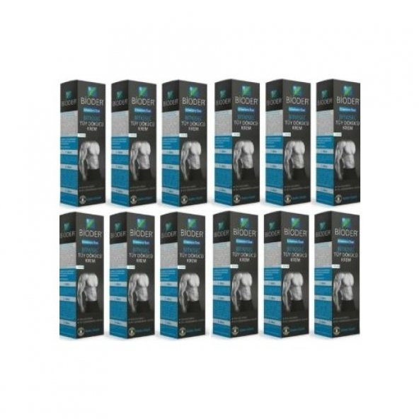 Bioder Bitkisel Tüy Dökücü Krem Erkeklere Özel 100 ml x 12 Adet ürün görseli 1
