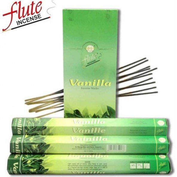 Flute Vanilya Tütsü 1 Kutu 6 x 20 Adet ürün görseli 1