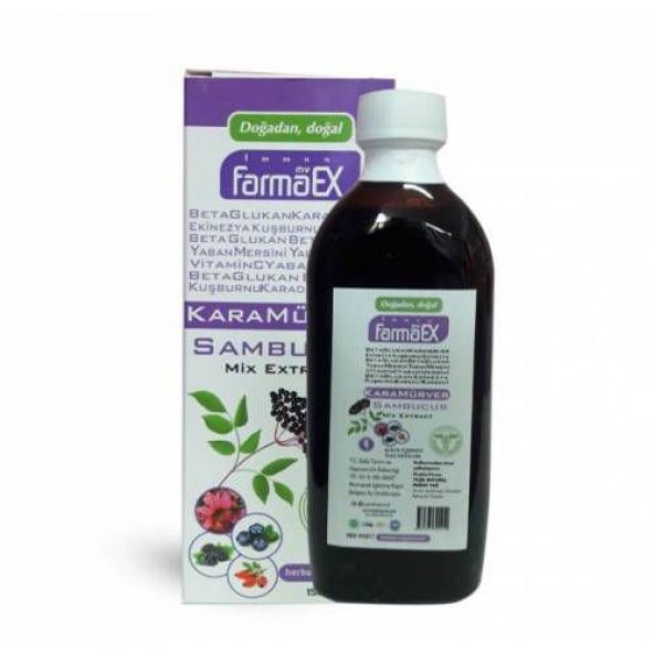 Farmaex Kara Mürver Ekstresi Mix 150 ML ürün görseli 1