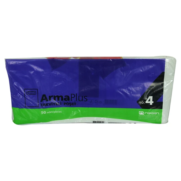 LokmanAVM ArmaPlus Takviyeli Çanta Poşet Karma Desen Renk 40X50 50 Adet No:4 ürün görseli 1