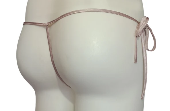 ASM0276 Bayan Somon İpli Gri String - Resim 3